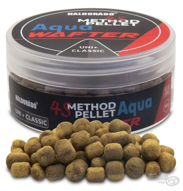 Haldorado 4S Uni + Classic Aqua Wafter Pellet 6 & 8mm Method Dumble Feeder-Köder-JJ-Fishing