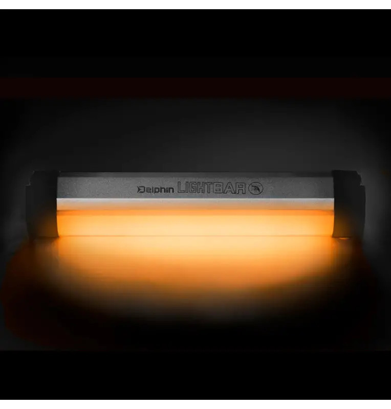 Delphin LightBAR UC Bivvy Light mit Fernbedienung 5700K 2000mAH Anti Insekten Orange Light-Tackle & Co-JJ-Fishing