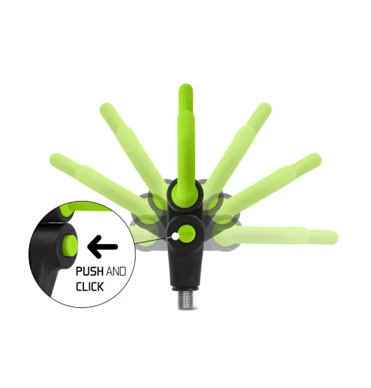 Delphin REAXE U Model L Rod Rest Front Rutenauflage Top Part Method Feeder-Angelzubehör-JJ-Fishing