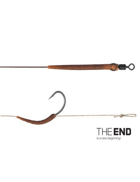 Delphin The End Boilie Rig 20cm 25lb Hakengröße 8 2 Stück Karpfen Vorfach-Endtackle-JJ-Fishing