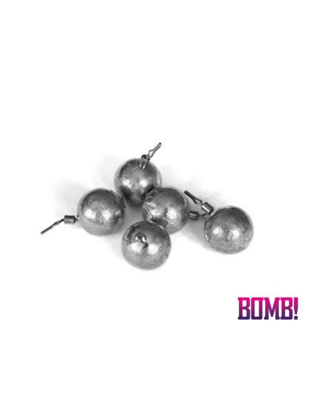 Delphin BOMB! 10g Drop-Shot Blei Rund 5 Stk. Runde Form Quick Change-Endtackle-JJ-Fishing