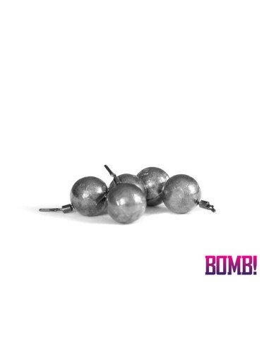 Delphin BOMB! 18g Drop-Shot Blei Rund 5 Stk. Runde Form Quick Change-Endtackle-JJ-Fishing