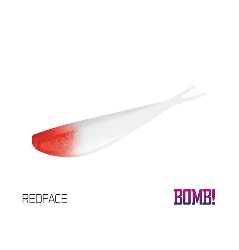 Delphin BOMB! D-SHOT 10,5 cm REDFACE Gummifisch 5 Stk. Drop Shot Angeln-Köder-JJ-Fishing