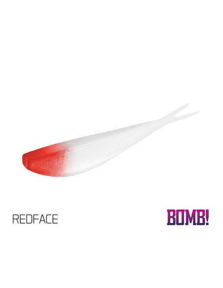 Delphin BOMB! D-SHOT 10,5 cm REDFACE Gummifisch 5 Stk. Drop Shot Angeln-Köder-JJ-Fishing