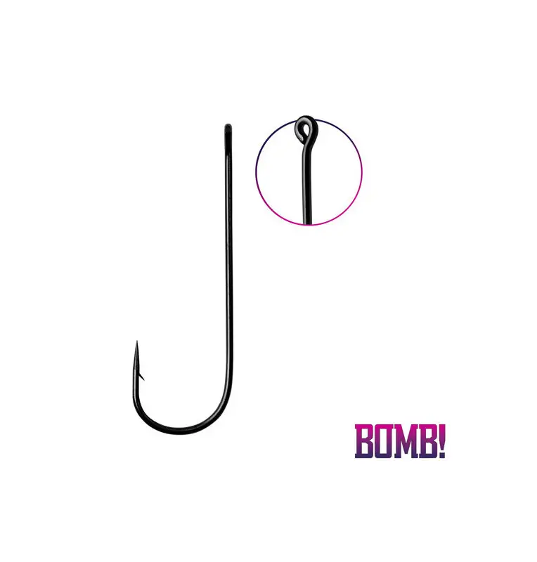 Delphin Bomb! Cheburashka Größe 8 Einzelhaken 5 Stück Barbed Angelhaken-Endtackle-JJ-Fishing