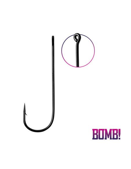 Delphin Bomb! Cheburashka Größe 8 Einzelhaken 5 Stück Barbed Angelhaken-Endtackle-JJ-Fishing