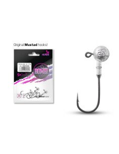 Delphin BOMB! Jig Kopf 30g 8/0 mit Kragen 3 Stk. Mustad Hook Extra Robust-Endtackle-JJ-Fishing