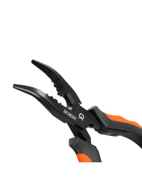 Delphin BENDIX 16 cm Multifunktionszange Gebogene Spitze Spinnfischen Hakenlöser-Angelzubehör-JJ-Fishing