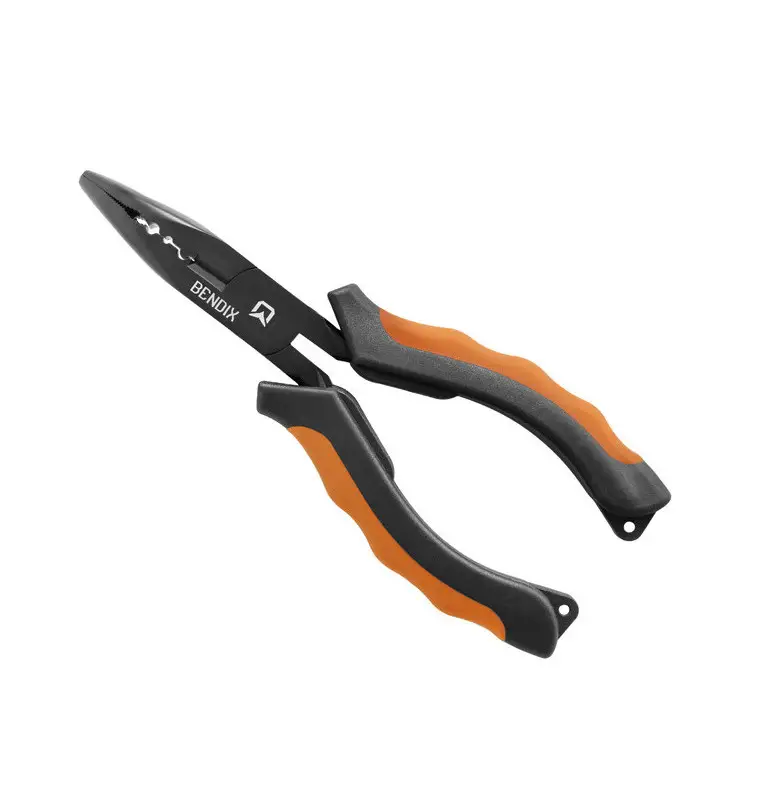 Delphin BENDIX 16 cm Multifunktionszange Gebogene Spitze Spinnfischen Hakenlöser-Angelzubehör-JJ-Fishing