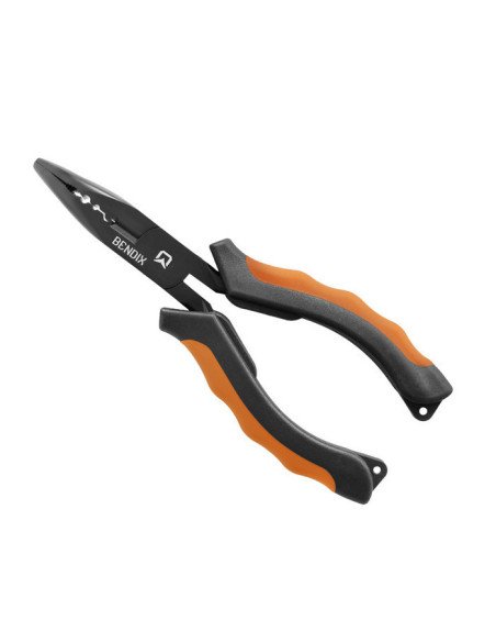 Delphin BENDIX 16 cm Multifunktionszange Gebogene Spitze Spinnfischen Hakenlöser-Angelzubehör-JJ-Fishing