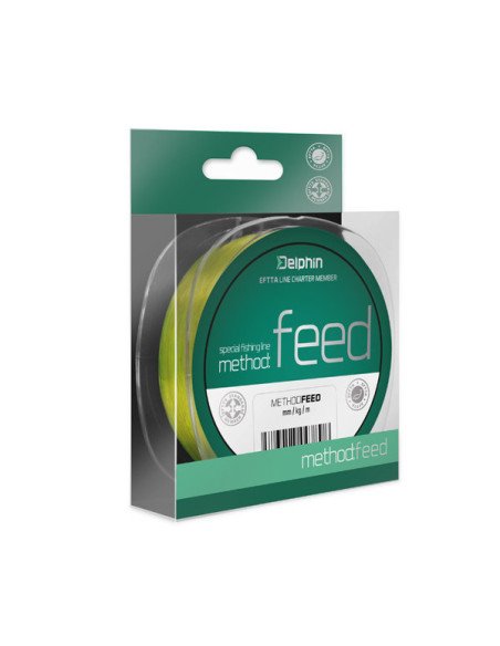 Delphin Method Feeder Line 0,20mm 3,7kg 300m Gelb Monofile Angelschnur Weitwurfschnur-Endtackle-JJ-Fishing