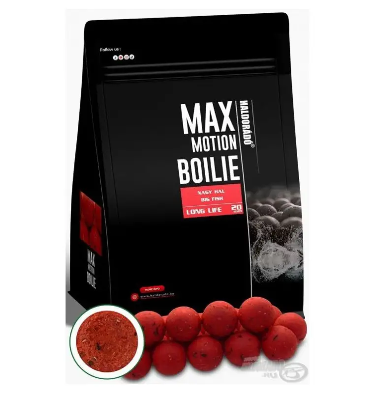 Haldorado Max Motion Long Life Big Fish 20mm 800g Boilies Extra Intensive Premium Collection-Köder-JJ-Fishing