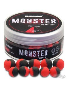 Haldorado MONSTER Spicy Liver Pop Up Method 9-11mm Boilie Hochntensiev Duo Collor Method Feeder-Köder-JJ-Fishing