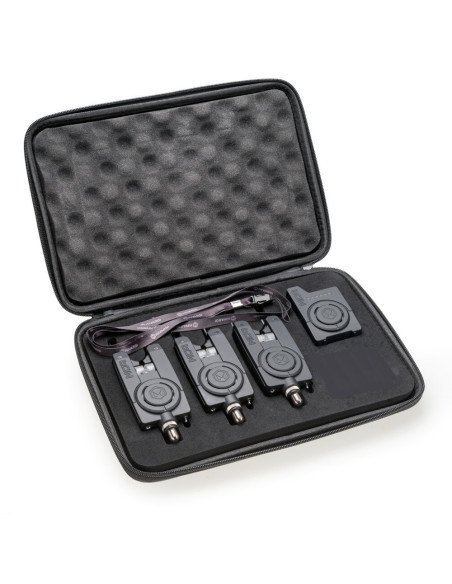 Mivardi MCA Wireless 3+1 Funkbissanzeiger Set mit Tasche Farbtausch-Tackle & Co-JJ-Fishing