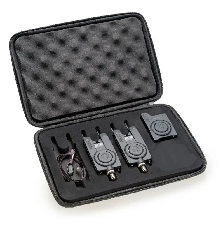 Mivardi MCA Wireless 2+1 Funkbissanzeiger Set mit Tasche Farbtausch-Tackle & Co-JJ-Fishing