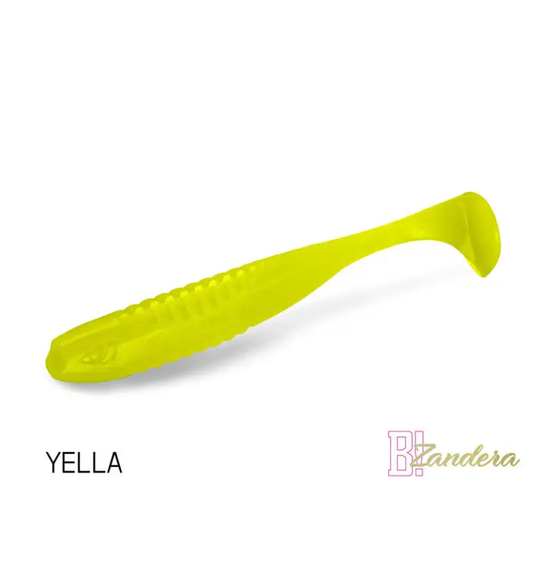 Delphin ZANDERA FlexiFLOAT YELLA 12cm UV Active Gummifisch Zander Special Köder 5 Stk.-Köder-JJ-Fishing