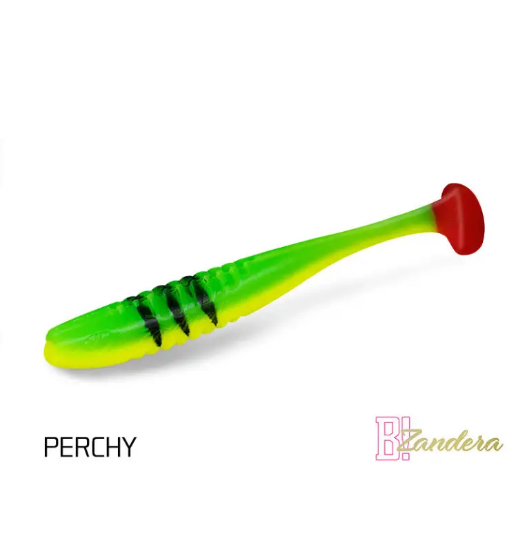 Delphin ZANDERA FlexiFLOAT PERCHY 12cm UV Active Gummifisch Zander Special Köder 5 Stk.-Köder-JJ-Fishing