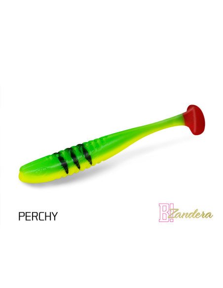 Delphin ZANDERA FlexiFLOAT PERCHY 12cm UV Active Gummifisch Zander Special Köder 5 Stk.-Köder-JJ-Fishing