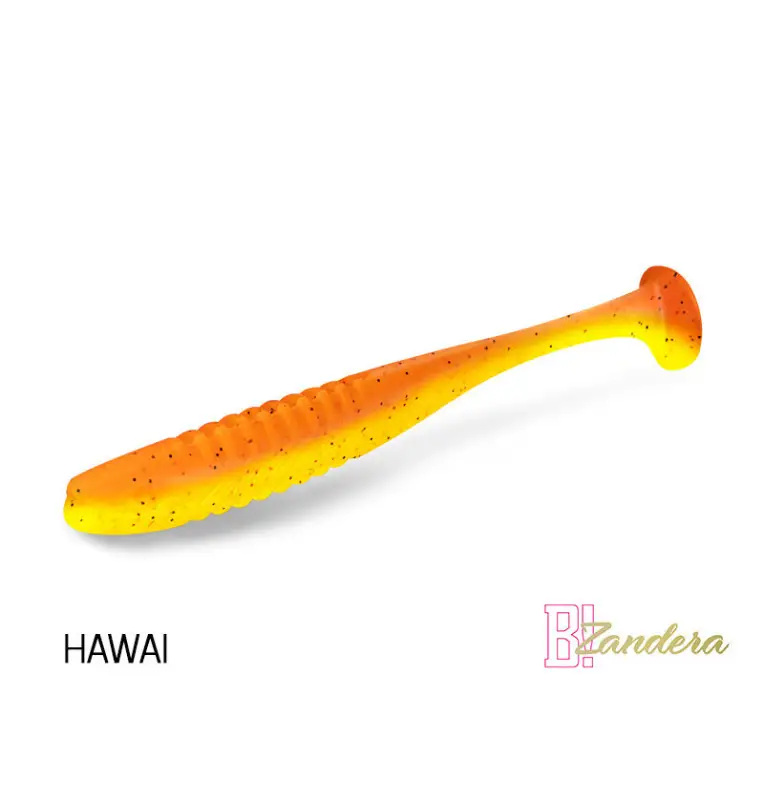 Delphin ZANDERA FlexiFLOAT HAWAI 12cm UV Active Gummifisch Zander Special Köder 5 Stk.-Köder-JJ-Fishing
