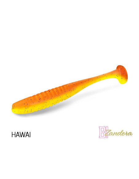 Delphin ZANDERA FlexiFLOAT HAWAI 12cm UV Active Gummifisch Zander Special Köder 5 Stk.-Köder-JJ-Fishing