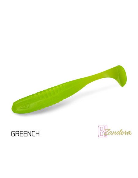 Delphin ZANDERA FlexiFLOAT GREENCH 12cm UV Active Gummifisch Zander Special Köder 5 Stk.-Köder-JJ-Fishing