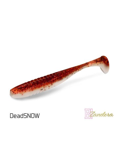Delphin ZANDERA FlexiFLOAT DEADSNOW 12cm UV Active Gummifisch Zander Special Köder 5 Stk.-Köder-JJ-Fishing