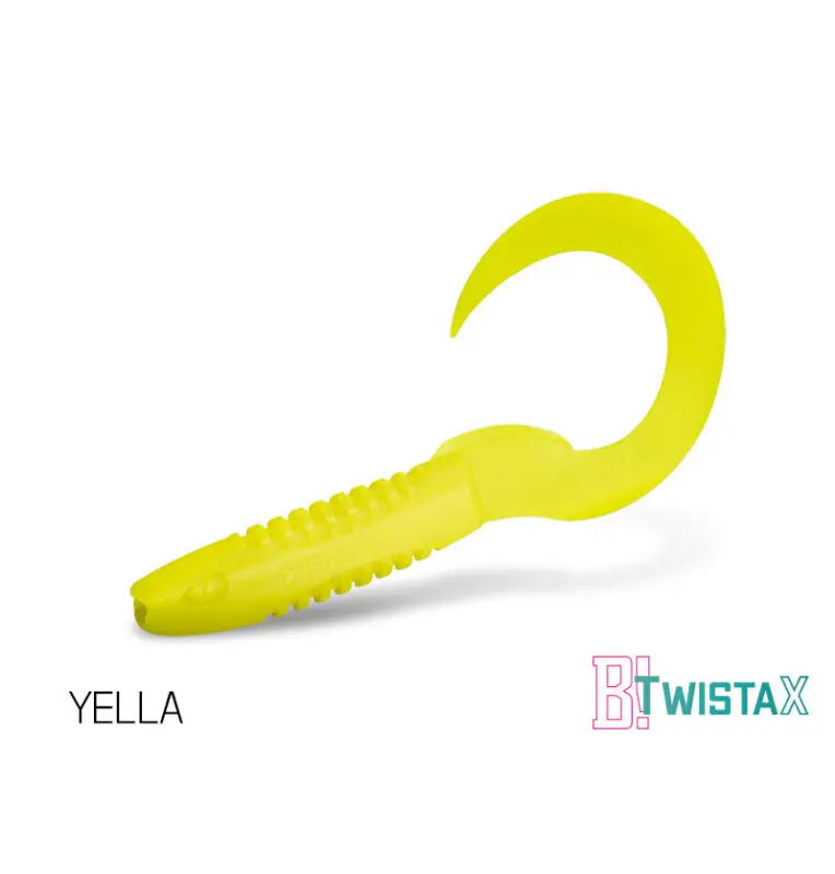 Delphin TwistaX Eeltail YELLA 15cm UV Active Twister Eal 5 Stk. Gummifisch Spinnköder-Köder-JJ-Fishing