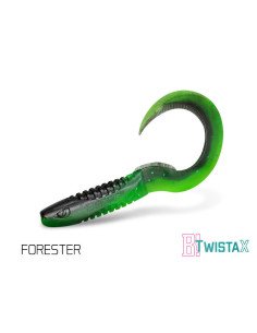 Delphin TwistaX Eeltail FORESTER 15cm UV Active Twister Eal 5 Stk. Gummifisch Spinnköder-Köder-JJ-Fishing