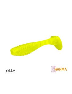 Delphin Karma UV Active YELLA 10cm 5 Stück LängeActive Salted Gummifische-Köder-JJ-Fishing