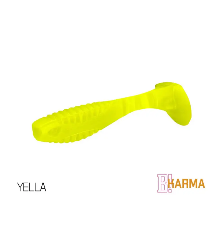 Delphin Karma UV Active YELLA 10cm 5 Stück LängeActive Salted Gummifische-Köder-JJ-Fishing