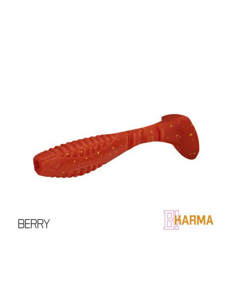 Delphin Karma UV Active BERRY 10cm 5 Stück LängeActive Salted Gummifische-Köder-JJ-Fishing
