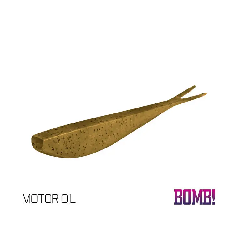 Delphin BOMB! D-SHOT 10,5 cm MOTOR OIL Gummifisch 5 Stk. Drop Shot Angeln-Köder-JJ-Fishing