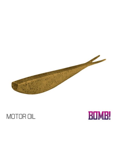 Delphin BOMB! D-SHOT 10,5 cm MOTOR OIL Gummifisch 5 Stk. Drop Shot Angeln-Köder-JJ-Fishing