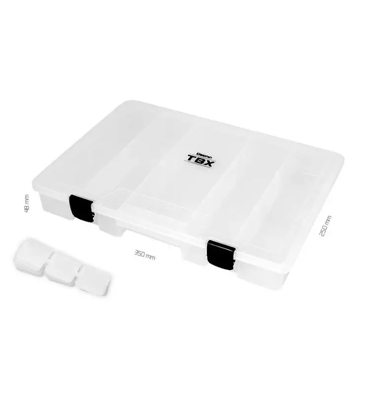 Delphin TBX One Kunstköderbox Spinnangler Box 350-5P Clip 350x250x48mm-Angelzubehör-JJ-Fishing