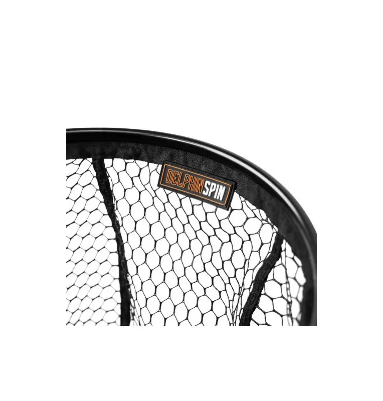 Delphin SPIN-R Rubber Net 50x40cm Raubfischkescher Spinnkescher Gummi Netz-Tackle & Co-JJ-Fishing