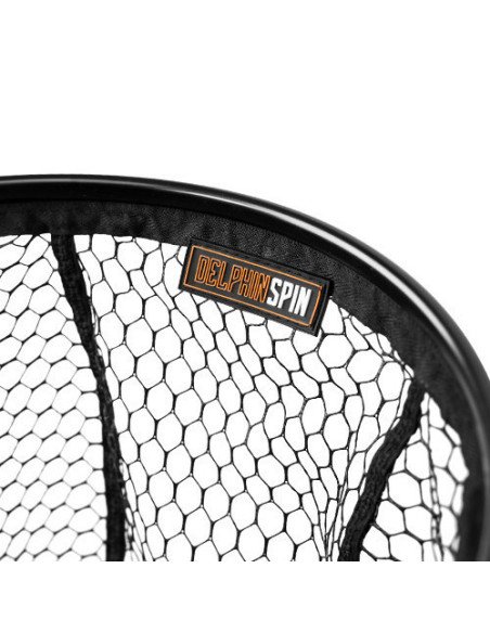 Delphin SPIN-R Rubber Net 50x40cm Raubfischkescher Spinnkescher Gummi Netz-Tackle & Co-JJ-Fishing