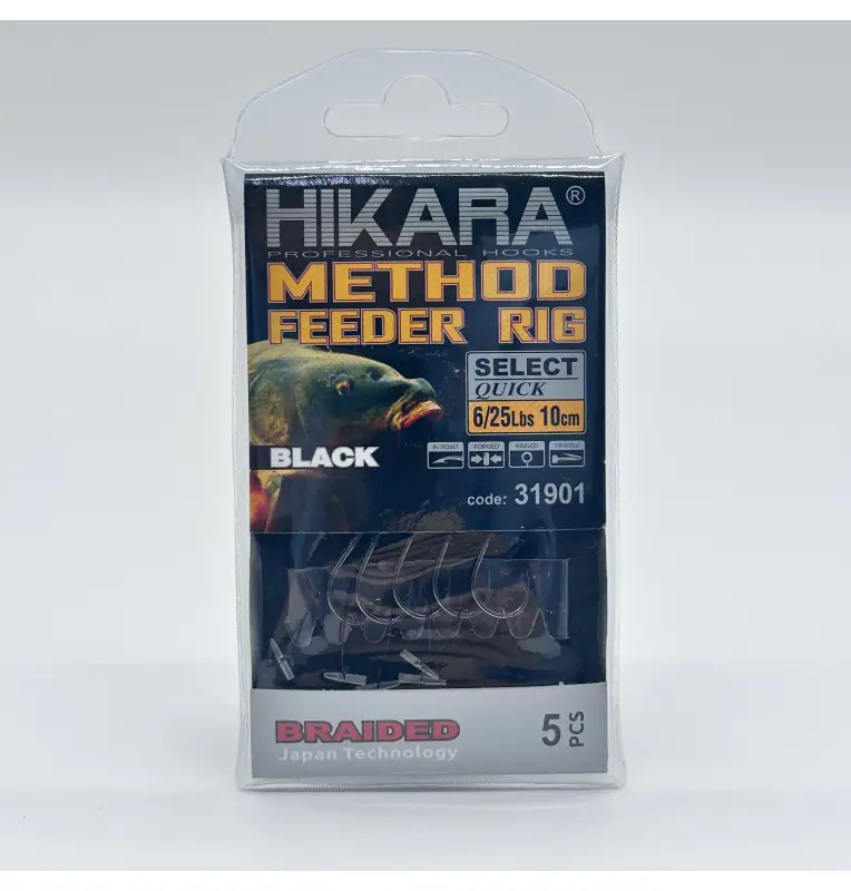Traper Hikara Method Feeder Rig Nr. 6 25lbs Select Quick Vorfächer Angeln-Endtackle-JJ-Fishing