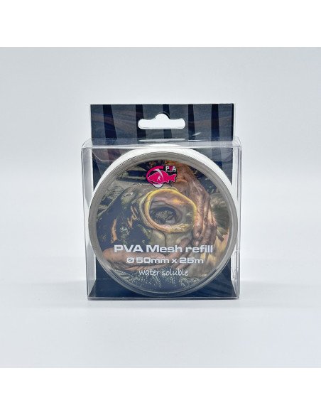PVA Hydrospol Mesh Refill 25m 50mm Slow Melt All Season Reißfestes Material Wasserlöslich-Endtackle-JJ-Fishing