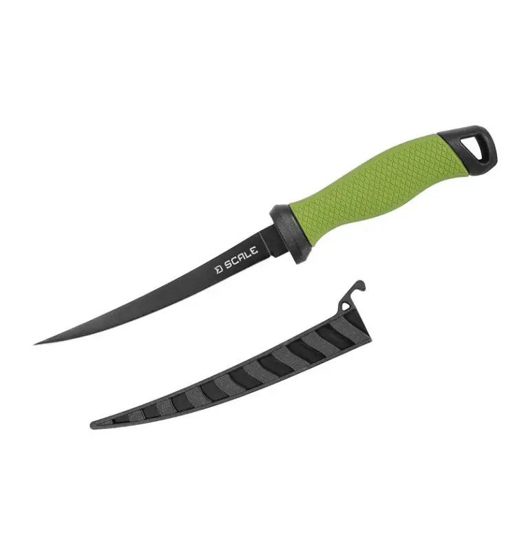 Delphin SCALE Profi Filetiermesser 17,5cm Fish Knife Extra Scharf-Outdoor-JJ-Fishing