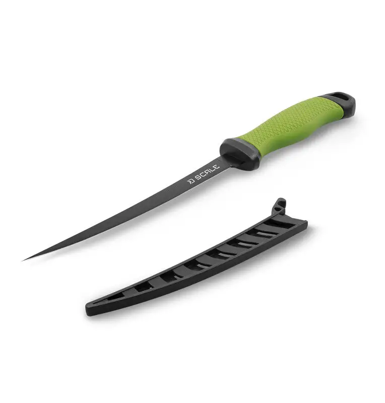 Delphin SCALE Profi Filetiermesser 17,5cm Fish Knife Extra Scharf-Outdoor-JJ-Fishing
