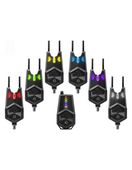 Delphin TECTON 4+1 Funk Bissanzeiger Set Premium Qualität mit Transporttasche-Tackle & Co-JJ-Fishing