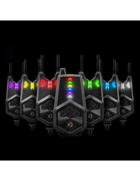 Delphin TECTON 4+1 Funk Bissanzeiger Set Premium Qualität mit Transporttasche-Tackle & Co-JJ-Fishing