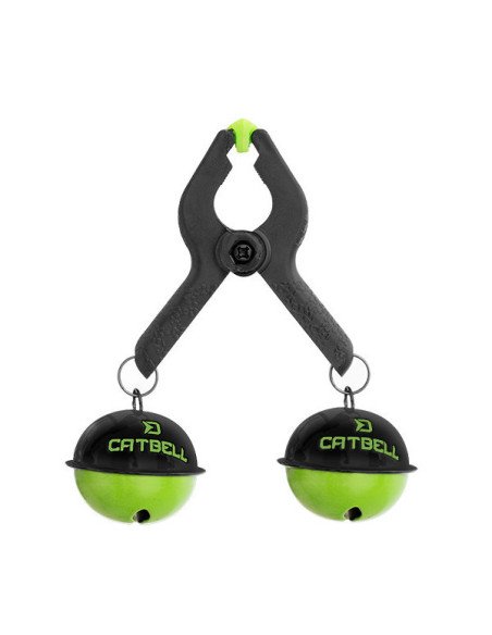 Delphin CatBELL Wels Glocke Wels Bissanzeige Klemme Doppelglocke Welsglocke-Tackle & Co-JJ-Fishing