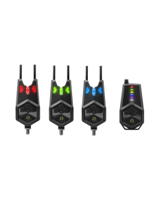 Delphin TECTON 3+1 Funk Bissanzeiger Set Premium Qualität mit Transporttasche-Tackle & Co-JJ-Fishing