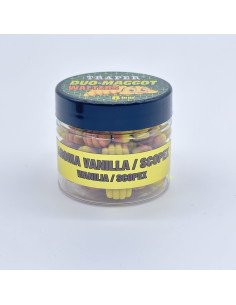 Traper Fluo Duo Color Maggot 8mm Vanille Scopex 25g UV Active-Köder-JJ-Fishing 2