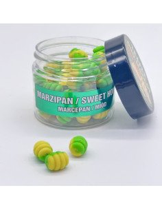 Traper Fluo Duo Color Maggot 8mm Marzipan Honig 25g UV Activ-Köder-JJ-Fishing