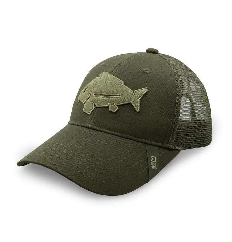 Delphin OutLINE CARP Trucker Kappe Cap Haube Karpfenangler Carphunter-Bekleidung-JJ-Fishing