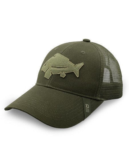 Delphin OutLINE CARP Trucker Kappe Cap Haube Karpfenangler Carphunter-Bekleidung-JJ-Fishing