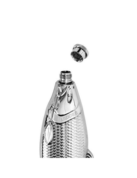 Delphin BOOST Edelstahl-Flachmann 140ml Getränkebehälter Fischform Fishing-Angelzubehör-JJ-Fishing