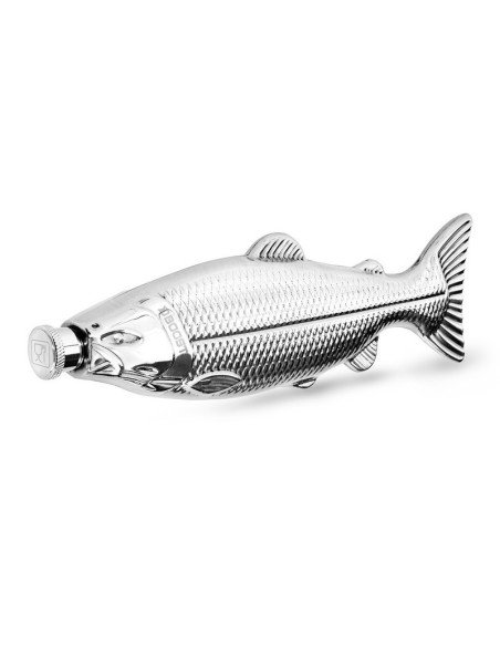 Delphin BOOST Edelstahl-Flachmann 140ml Getränkebehälter Fischform Fishing-Angelzubehör-JJ-Fishing